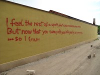 Graffiti pe gardul lui Popescu